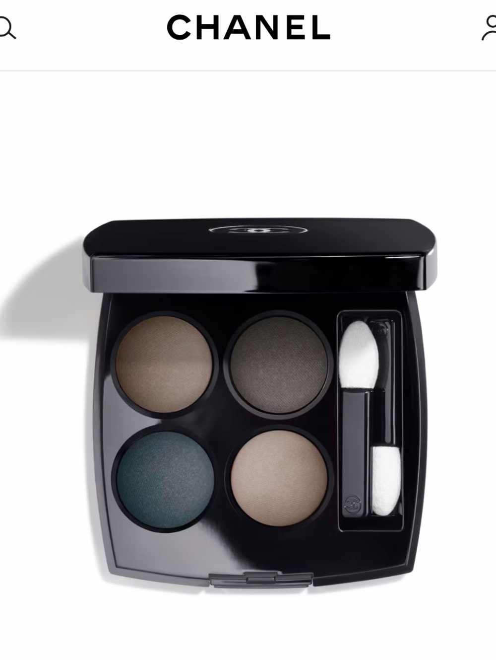 CHANEL Les 4 Ombres 324 Blurry Blue Eyeshadow Quad, Swatched once. Pristine.